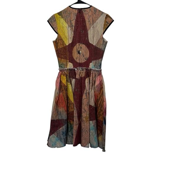 NWT Making The Cut Carnival Painting Geometric Pattern A-Line Dress Size XS - Picture 2 of 12